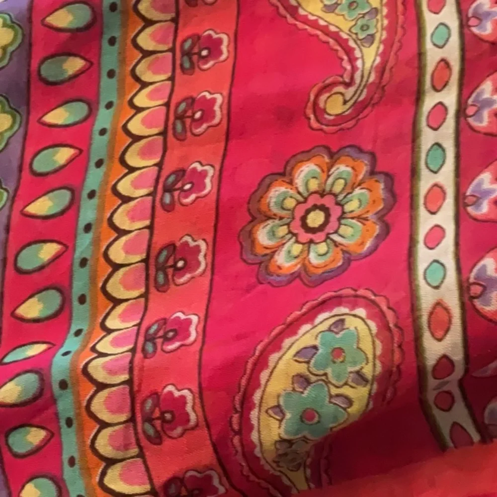 Vera Bradley Paisley Floral Pom Infinity Scaef - Picture 6 of 8